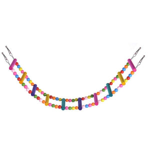 Bird Parrot Wood Colorful Climbing Ladder toy