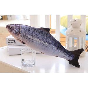 Plush Creative 3D Carp Fish Shape Cat Toy