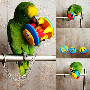 Bird Plastic Chew Ball Chain Cage Toy