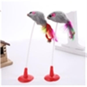 Cat Interactive Toy Stick Feather Wand With Small Bell Mouse Cage Toys