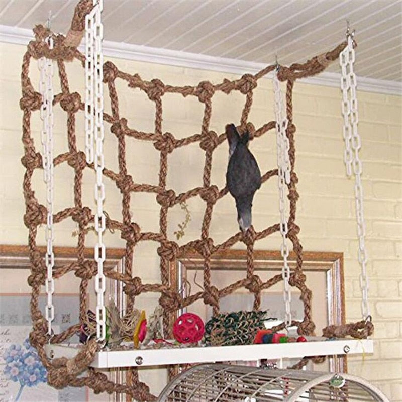 Bird Parrot Climbing Net Bird Toy Swing Rope Net Bird Toy