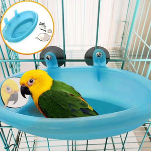Parrot Bathtub With Mirror Pet Toy