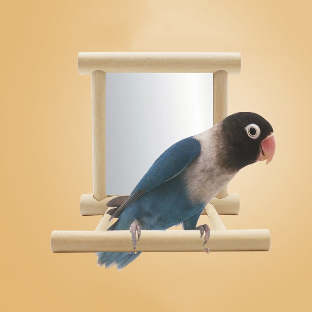 Bird Toy Mirror Fun Toys For Parrots Toy